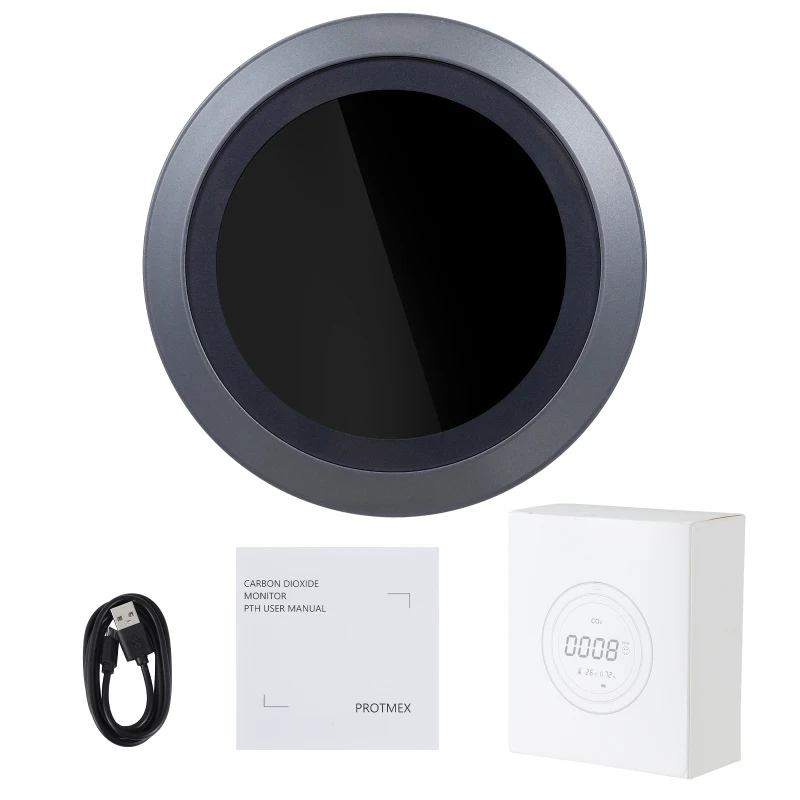 

Digital Air Quality Monitor Meter Carbon Dioxide Detector Thermohygrometer PM2.5 Sensor Gas Detector Analyzer Home Car