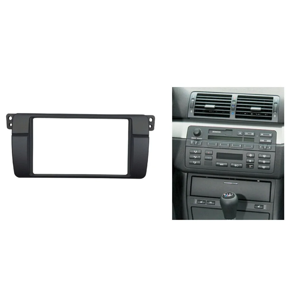 

180*105mm Stereo Panel Trim Kit Refitting Opening For BMW 3 Series E46 Double Din Fascia Radio DVD Installation Frame Wholesale
