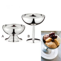 stainless steel ice cream cup 200ml dessert cup jewelry storage home holiday party supply drink bar ktv snack cup goblet