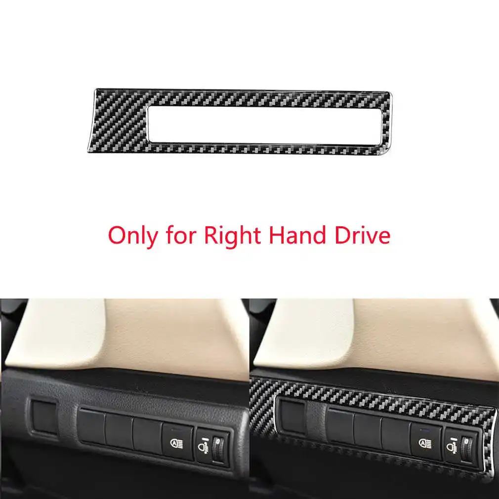 

Carbon Fiber Front Headlight Switch Cover Trim For Toyota Corolla​ 2019-20 RHD