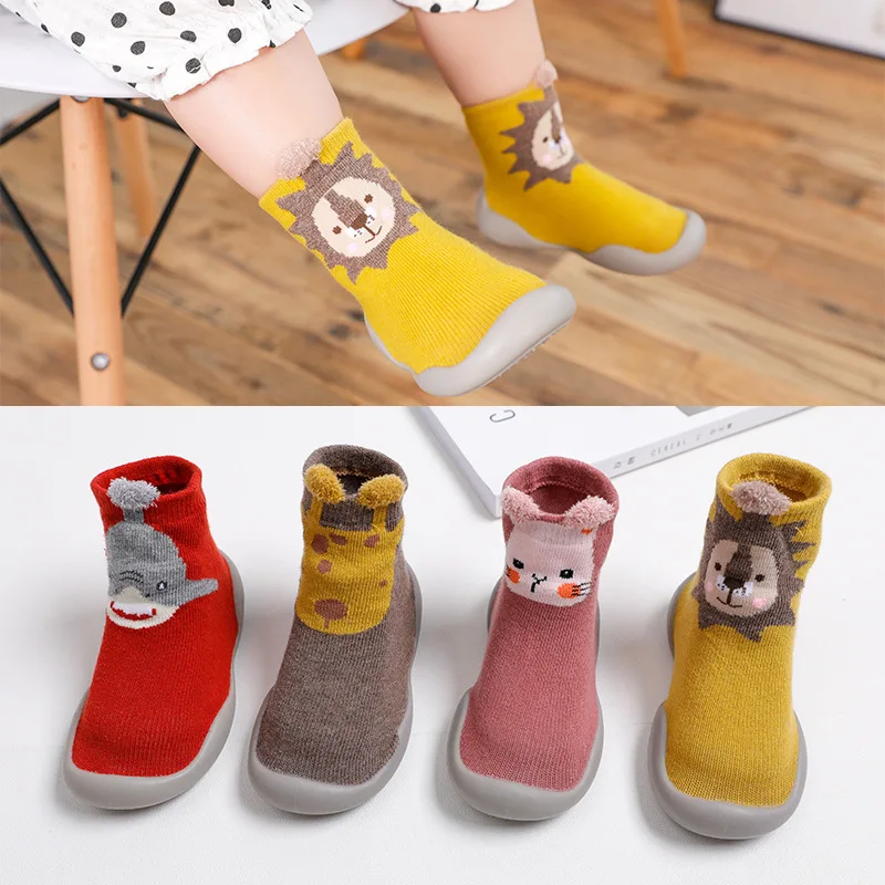 Обувь для малышей носки обувь первых шагов маленьких девочек и мальчиков детская