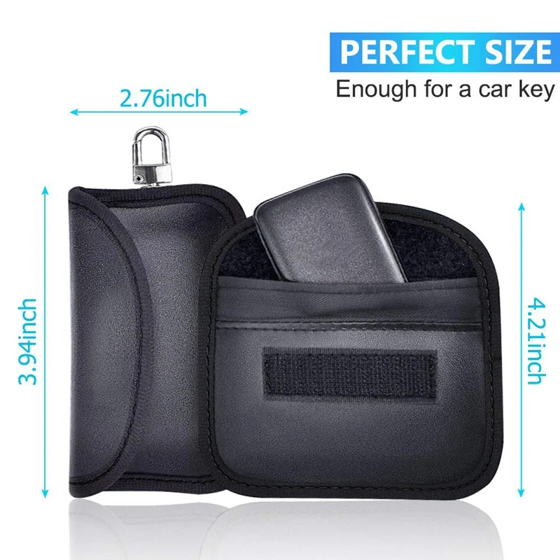 Автомобильный ключ чехол блокирующий сигнал Чехол [2 PACK] Мини сумка Фарадея для