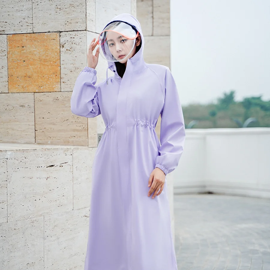 

Женский новый стильный мотоциклетный дождевик, пончо, водонепроницаемая уличная куртка для девушек, Байкерский дождевик, брезент с ушками, ...