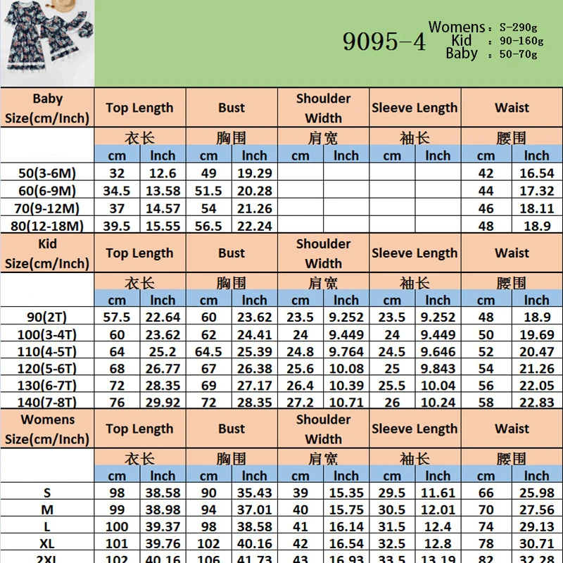 

Spring and Summer Half Sleeve Printed Dress Mommy and Me British Mother and Daughter Family Matching Outfits Baby Girl Clothes