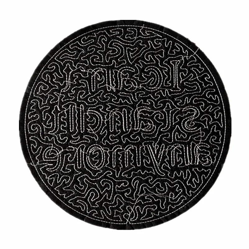 

Name Logo Patch Letters Sewing Patches Bulk for Clothing Black Sequin Accessories Stickers for Clothes Large Badge Free Shipping