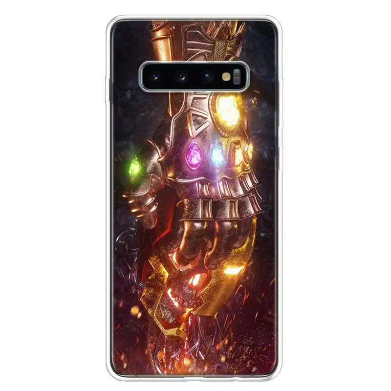 TW218-6 Thano Бесконечность перчатку крышка чехол для телефона для samsung Galaxy S10+ Note 10 9 8 S9 S8 J4 J6 J8 плюс S7 S6 корпус под плетенную сумку - Цвет: TW218-6
