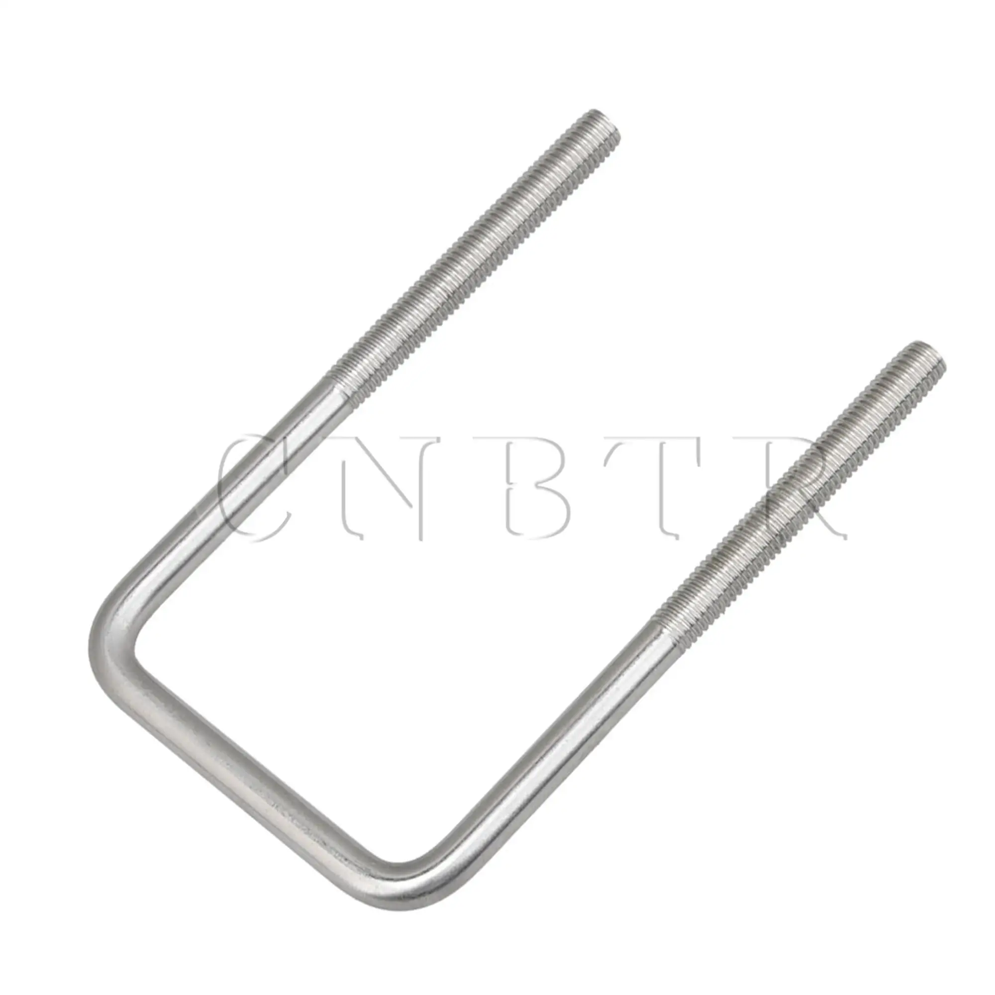CNBTR серебряные M8x60x120 304 квадратные U-образные болты из нержавеющей стали с