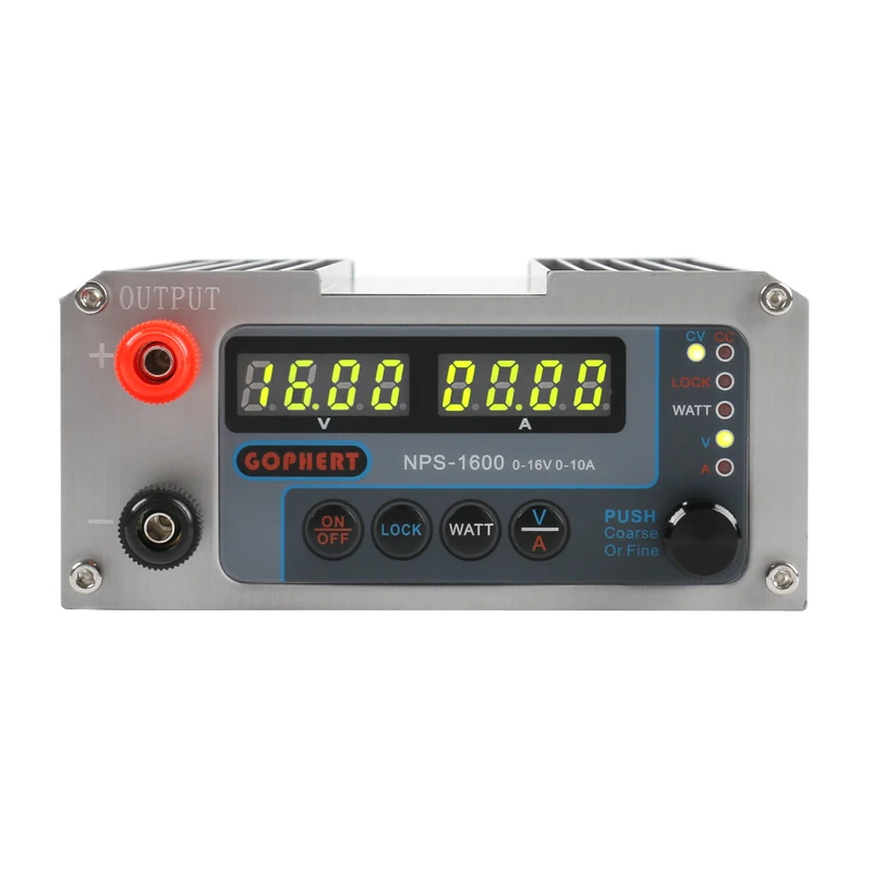 1600 and DC jack CPS-3205 обновления NPS-1601/1600/1602 Регулируемый лабораторный динамометический Переключение DC Питание 32V 5A 16V 10A 60V 3A 0.001A 0,01 V - Цвет: 1600 and DC jack