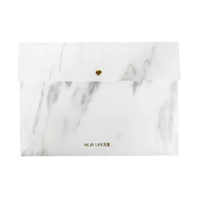 Портативная мраморная папка для файлов A5/B5 водонепроницаемая полипропиленовая