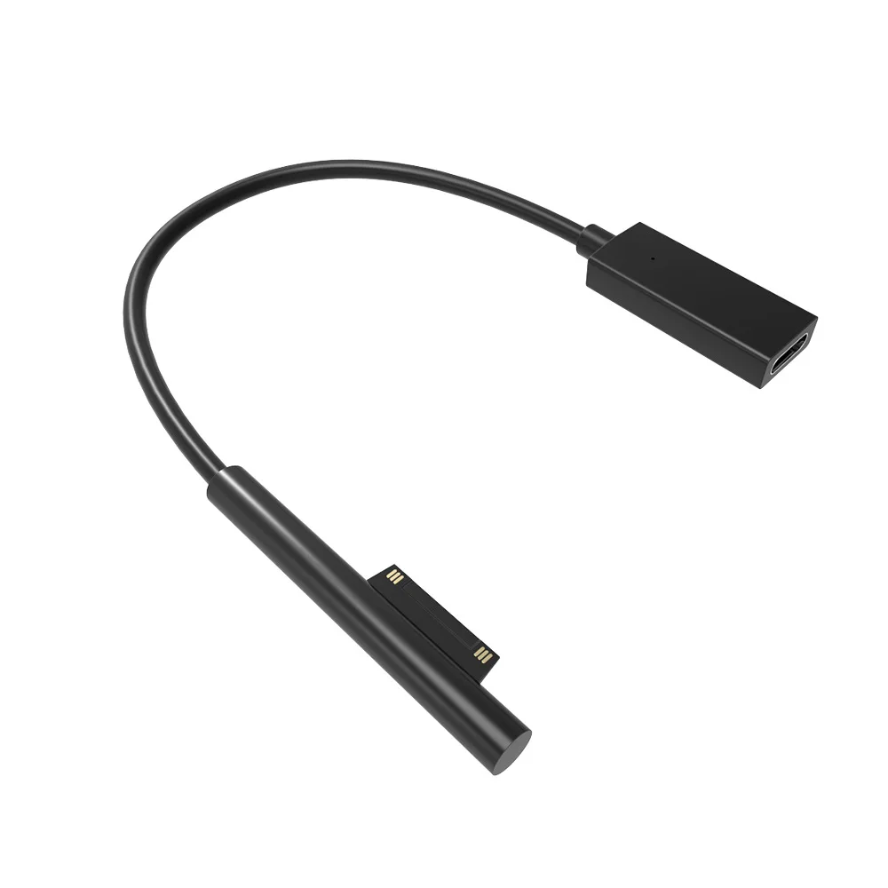 15 в 3 А usb 2.0 Type-C женский блок питания для Microsoft Surface Pro 4 5 6 Go Tablet PD 20 см Кабель-адаптер