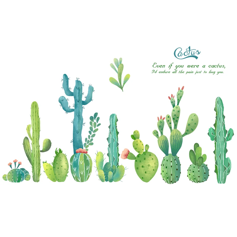 

Plant Wall Stickers Bedroom Living Room Sofa Backdrop Decal Waist Line Skirting Line Art Wallpaper Furntiure Decor PVC