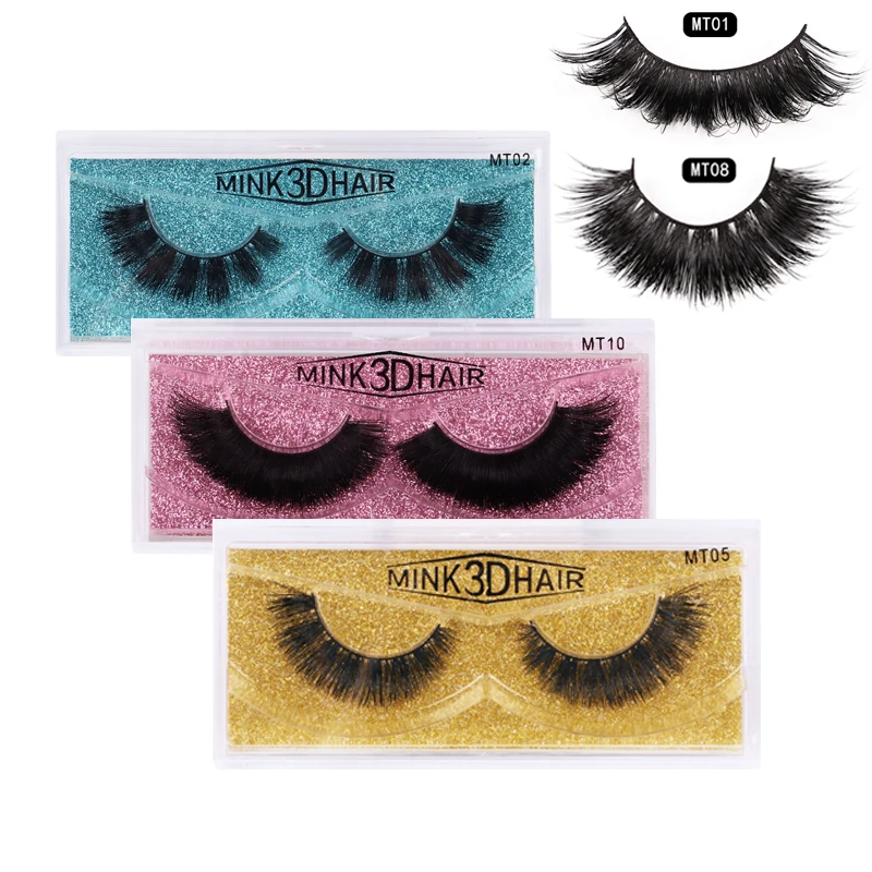 Ручная работа красочная коробка для карт 3D норковые накладные ресницы