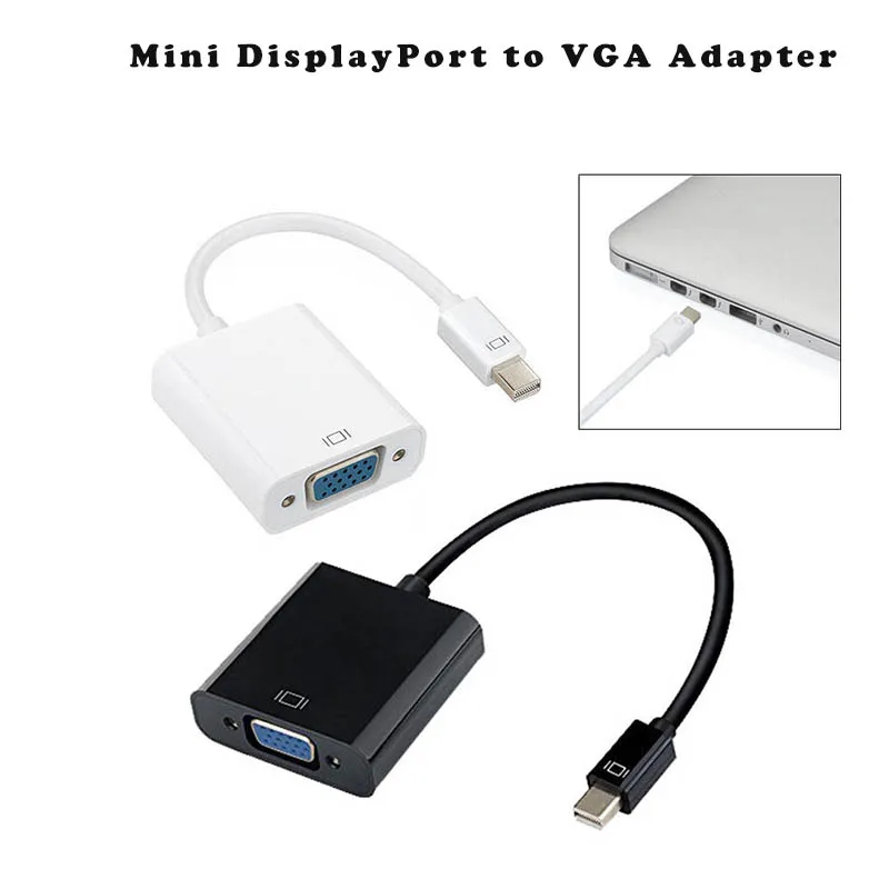 Thunderbolt Дисплей Порт dp Mini DP к VGA адаптер конвертер кабель для Apple MacBook Air Pro iMac ThinkPad X1