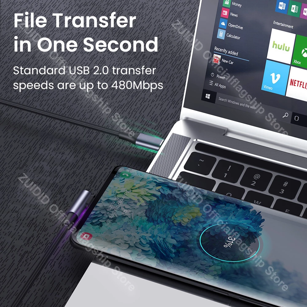 Кабель для быстрой зарядки 4 0 USB C к Type c PD 100 Вт 5A QC3.0 кабель и передачи данных Тип