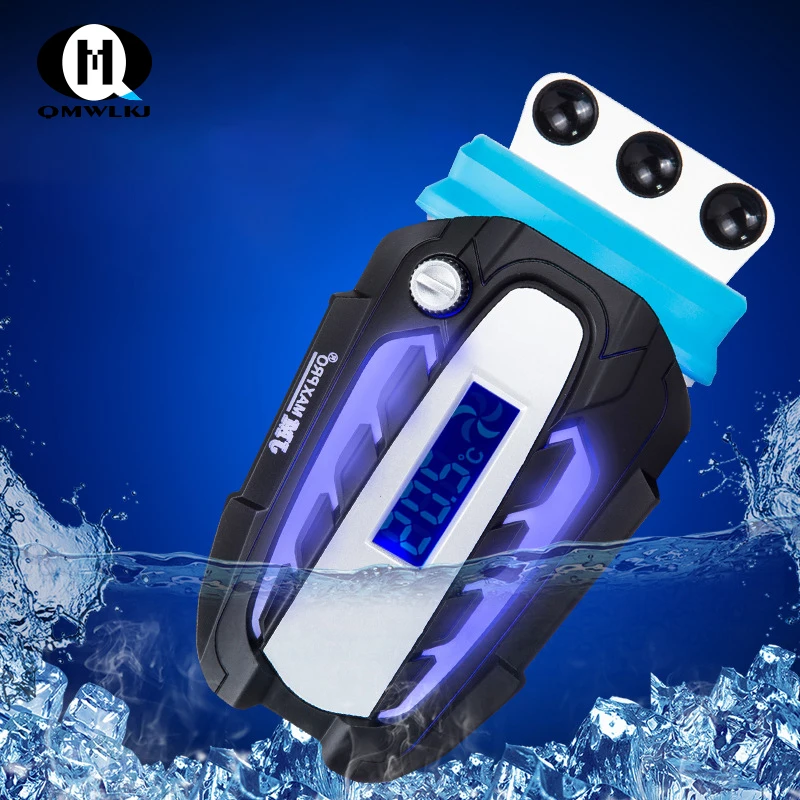 USB Portable Laptop Fan Cooler Notebook Radiator LCD Display Rapid Cooling Adjustable Speed Auto-Temp Detection Vacuum