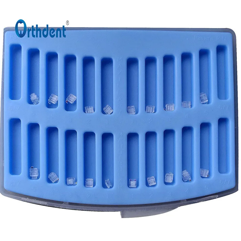 

Orthdent 20 Pcs/Pack Dental Monocrystalline Brackets Self-Ligating Orthodontic Braces Mini Roth / MBT 022 Hooks 345 / Hooks 3