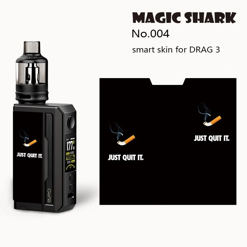 Волшебная Акула 2021 модная матовая стерео наклейка покрытие пленка для Voopoo Drag3 Drag 3