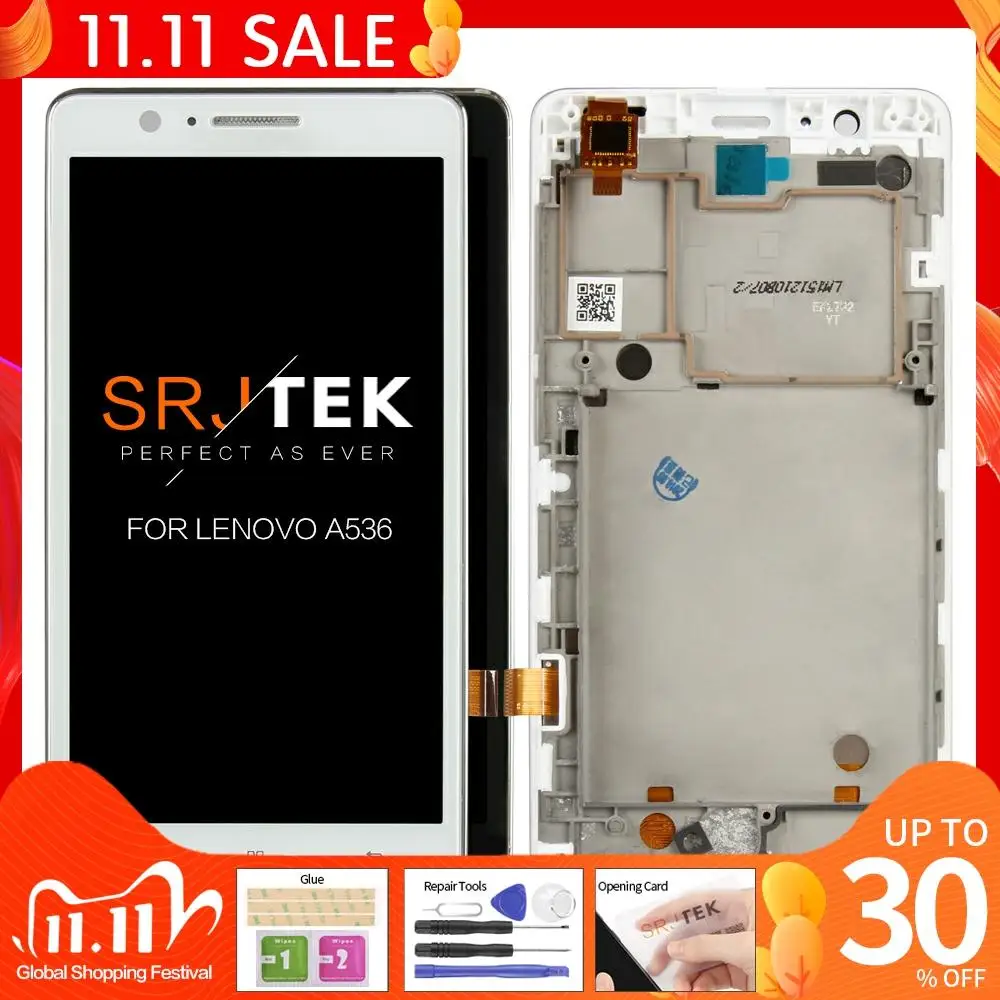 

Оригинальный ЖК-дисплей 5,0 дюйма 854x480 для Lenovo A536, ЖК-дисплей, сенсорный экран, дигитайзер, запасные части, ЖК-дисплей для Lenovo A536
