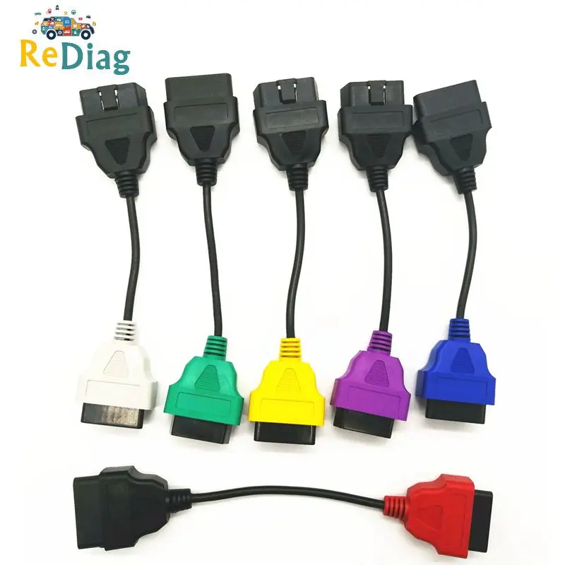 Высококачественный сканирующий кабель ECU для Fiat 6 шт. OBD2 коннектор