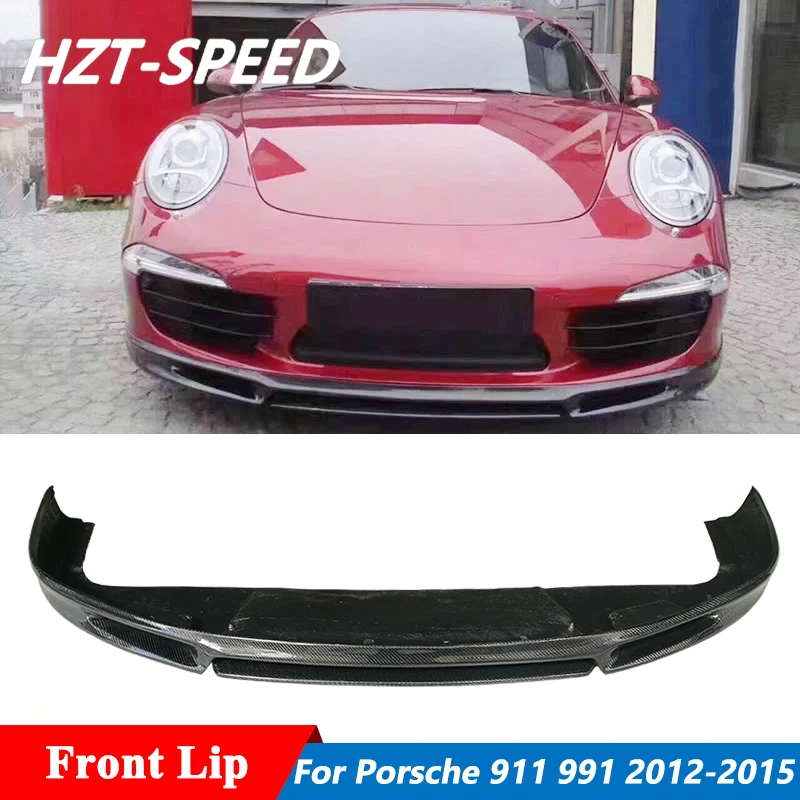 Углеродное волокно передний Лопата бампер губа диффузор подбородок для Porsche 911