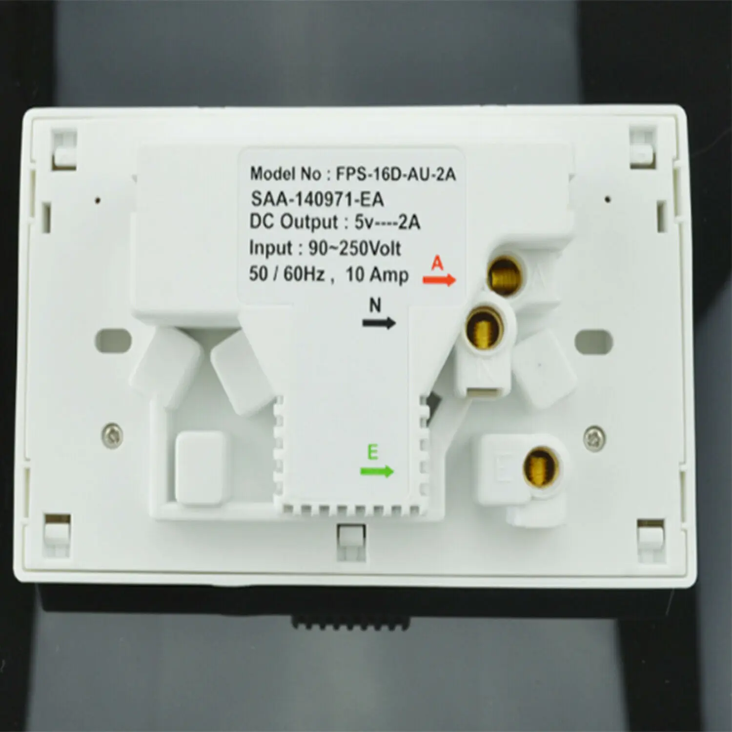 Настенная розетка с двойным выключателем питания 10 А штекер AU двумя USB-портами |