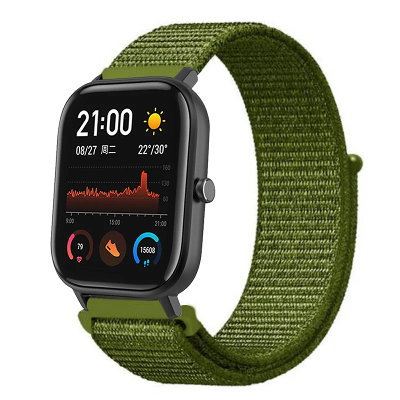 Холст Волшебная наклейка ремешок для Amazfit GTS сменный ремешок для часов Huami Amazfit GTS холст Смарт часы ремешок аксессуары