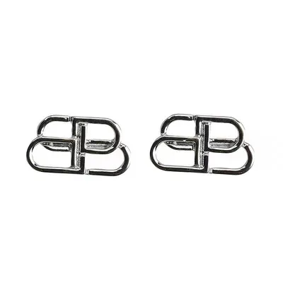 

Fashion Sexy Style Letter B Earrings Niche Metal Texture Brass Color Ins All-Match Earrings Women Minimalist Jewelry