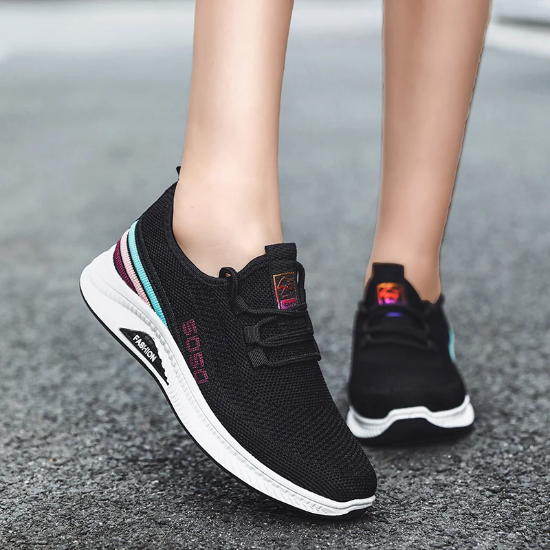 

Fashion Summer Sneakers Women High Quality Mesh Casual Trainers Shoes Women Lace-up Ladies Walking Shoes Chaussures Femme