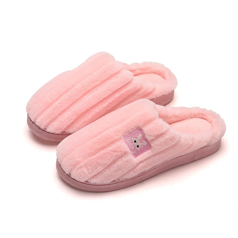 Домашние тапочки на танкетке для мужчин и женщин Нескользящие мягкие теплые дома