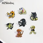 Акриловые лацканы, Мультяшные пришельцы, пластиковая смола, эпоксидная смола, акриловые Заколки ювелирные аксессуары