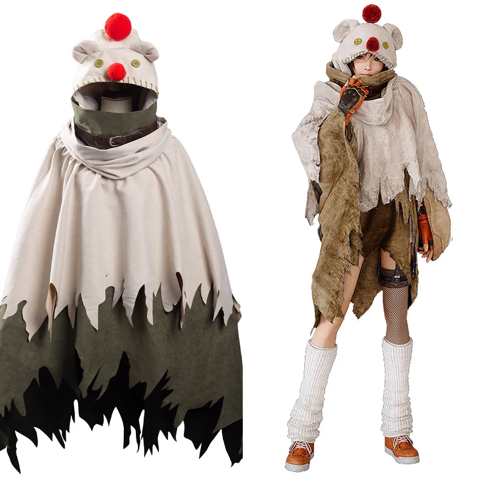 

Final Fantasy VII: Remake Intergrade Yuffie Kisaragi Moogle Cape Cosplay Costume Halloween Carnival Suit