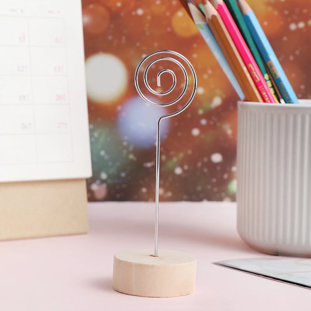 1 шт. креативный круглый деревянный зажим для фотографий Подвесная подставка