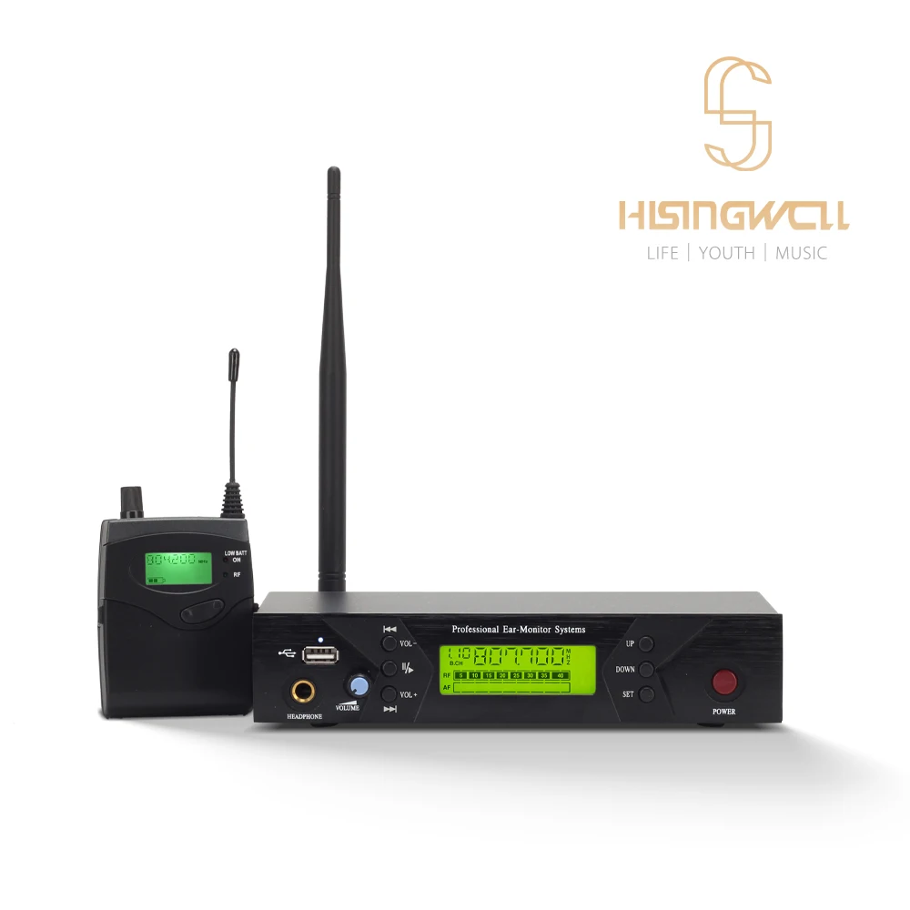 Беспроводная аудиосистема HISINGWELL UHF с металлическим корпусом подходит для сцены