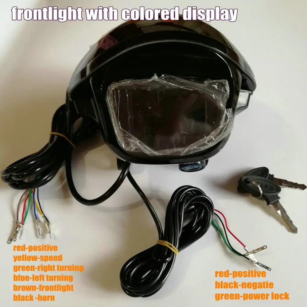 Спидометр/индикатор заряда батареи/цветной дисплей 48 в 60 + передний свет Bluetooth