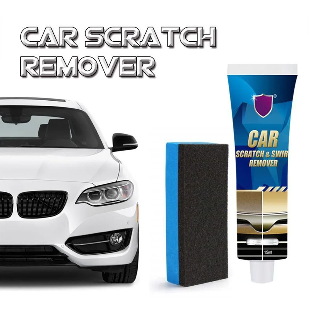 

Car Scratch Repair Polishing Wax Body Compound Repair Polish Paint Care+Sponge Fills Damaged Areas Washing Tool