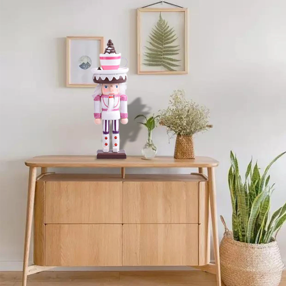 Рождественские украшения для дома 26 см мороженое милый деревянный Щелкунчик