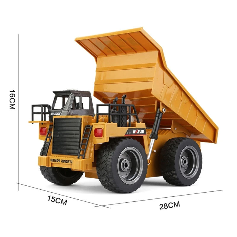 

6 Channel 2.4G Wireless Remote Alloy Dump Children RC Engineering Vehicle