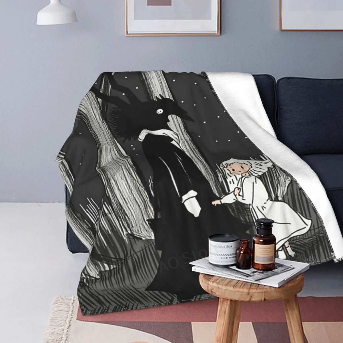 Siuila Run девушка с другой стороны манга искусство пледы простыни на кровать