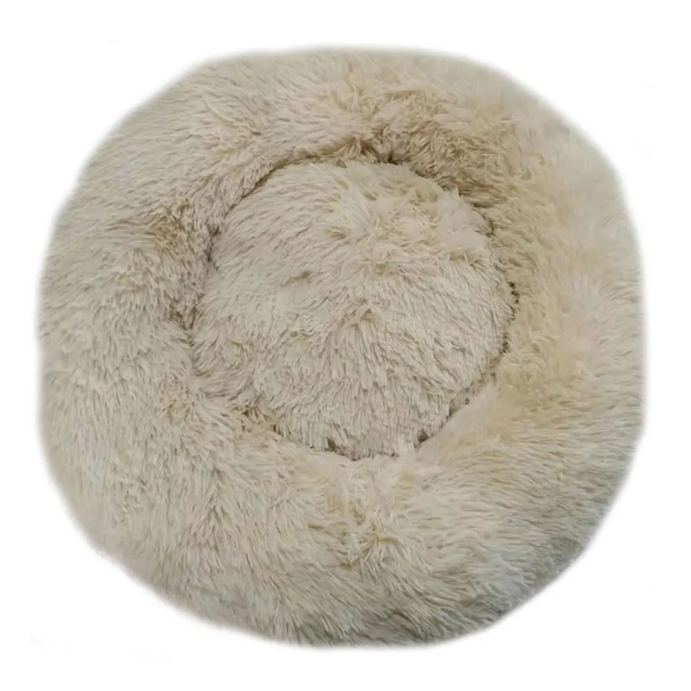 Моющаяся утолщенная зимняя теплая подстилка для питомца пончик Cuddler круглый плюш