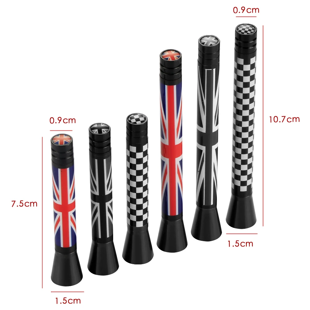 77mm Union Jack Car Roof Radio Aerial fm Antenna Replacement for Mini Cooper S JCW R55 R56 R57 R60 F55 F56 Clubman Countryman | Автомобили