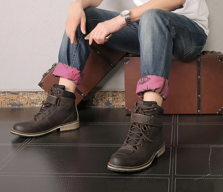 Байкерские ботинки ARCX кожаные для мотокросса мотоциклетные туристические