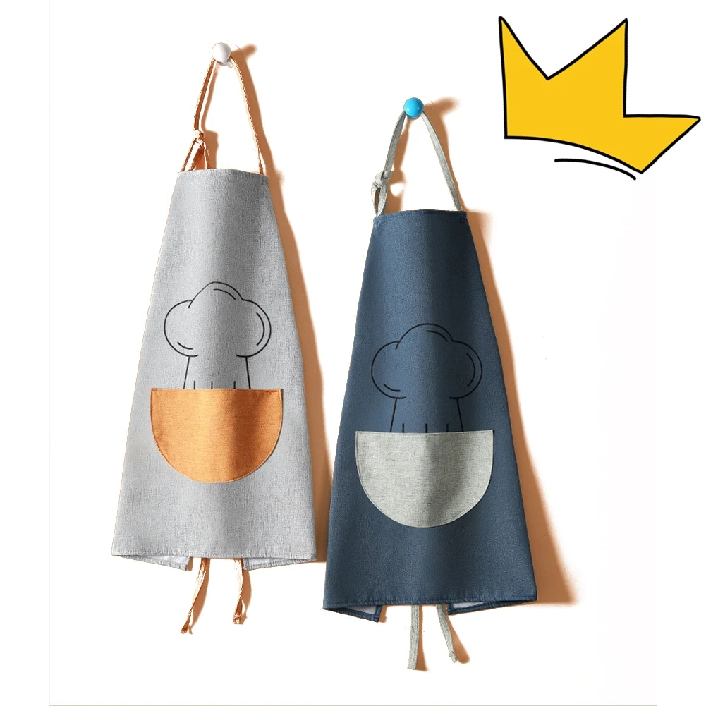 AA фартук в стиле унисекс Стильная одежда не пропускающая масло с центром карман