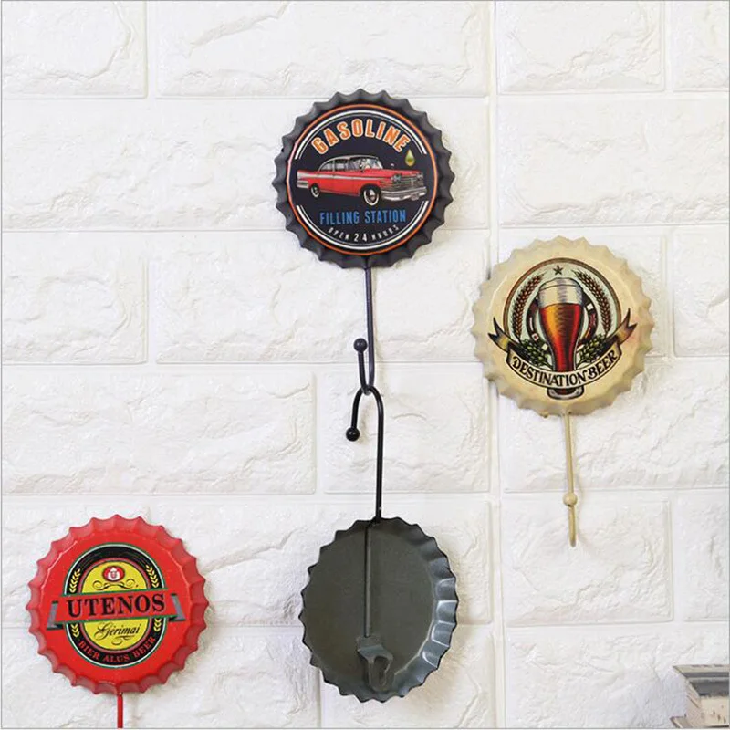 Винтажные железные крючки для винных бутылок декоративные подвесные креативные