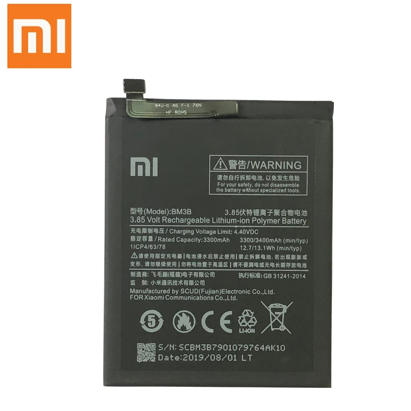 Оригинальный запасной аккумулятор Xiao Mi BM3B для Xiaomi MIX 2 2S 3300 мАч батареи телефона