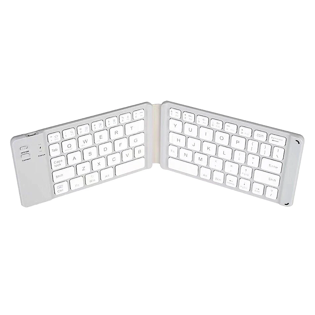 Портативная Складная мини Bluetooth клавиатура складная беспроводная для iphone ipad android