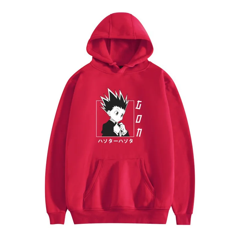 

Winter Hunter x Hunter Hoodies Killua Hoodie Unisex Killua Zaoldyeck Long Sleeve Loose Hooded Sweatshirt Autumn Hoody Pullover