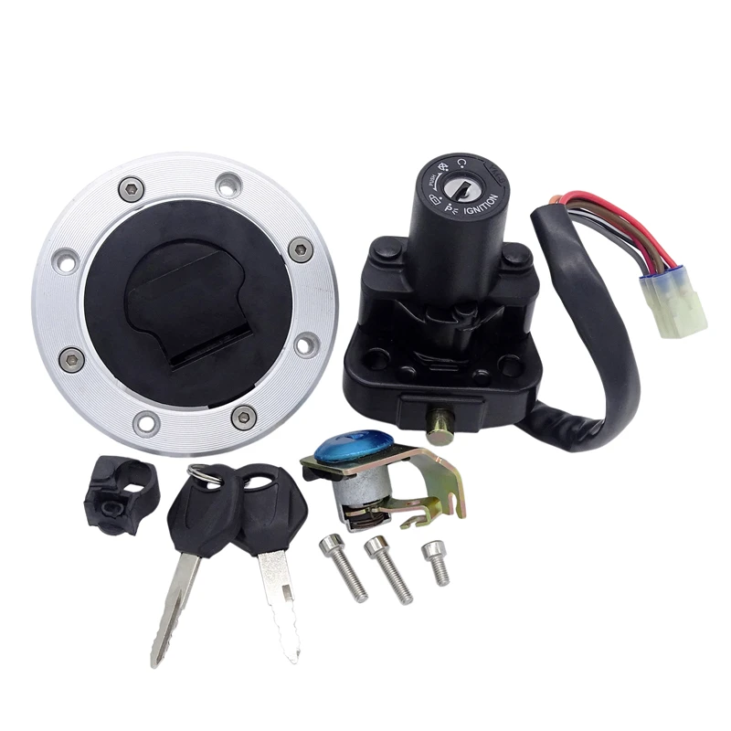 Переключатель зажигания мотоцикла топливная крышка замок сиденья ключ для Suzuki