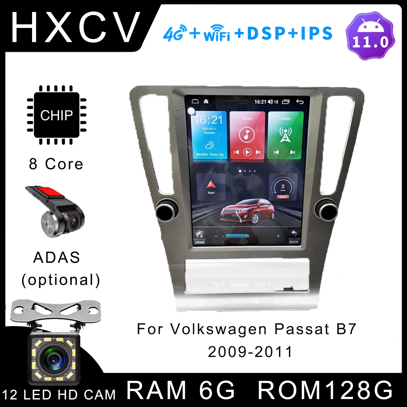 

Tesla Style Vertical car radio For Volkswagen Passat B7 gps navigator for car 4G car stereo car radio with bluetooth 2009- 2011