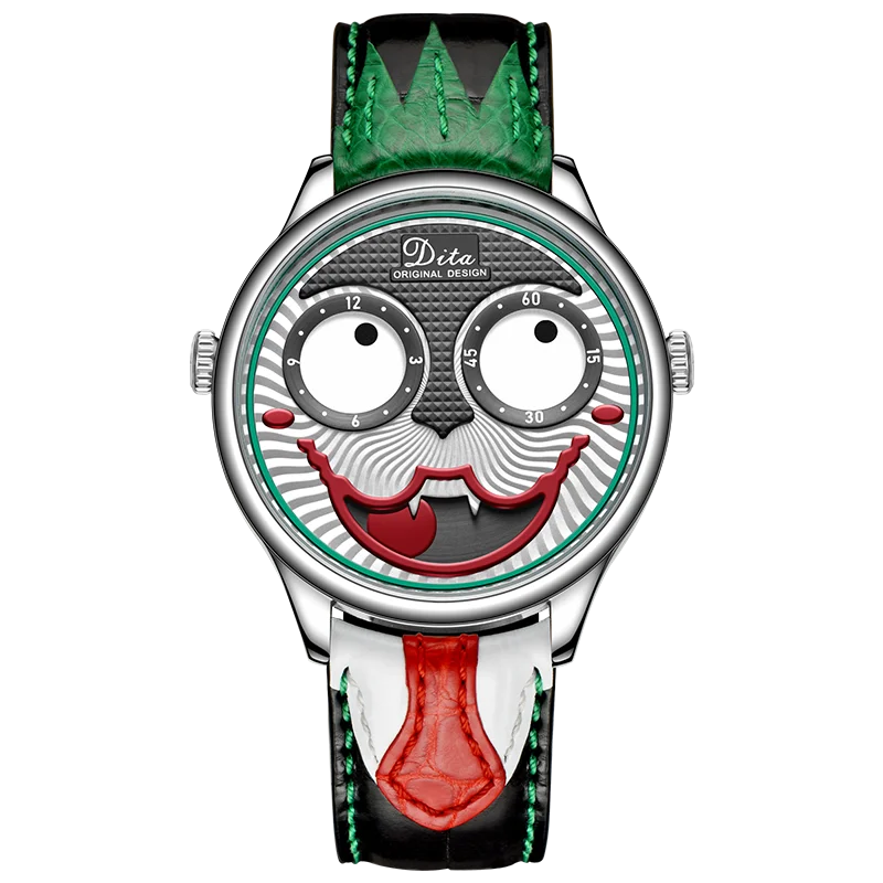

2021 New Watch Men Creative Design Big Dial Joker Quartz Wrist Watches Leather Waterproof Sports Chronograph Relogio Masculino