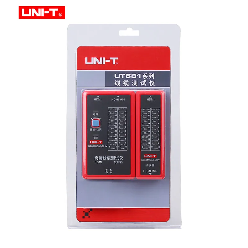 UNI T ручной кабельный тестер для локальных сетей/телефона/BNC/HDMI проводящие защита